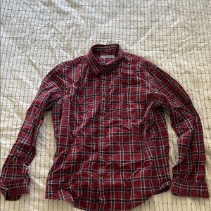 Men's Outerknown Red Plaid Shirt XL
